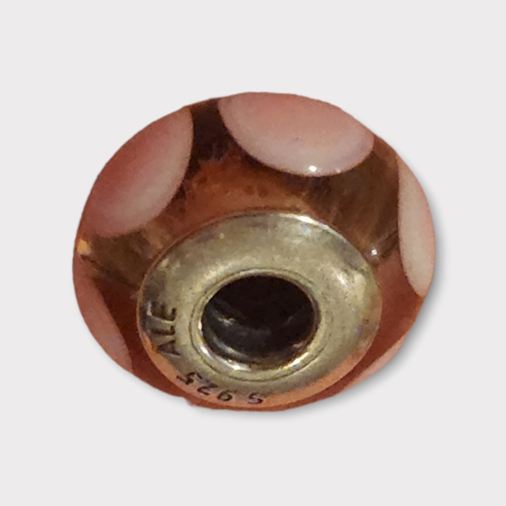 Pandora pink circles charm‎